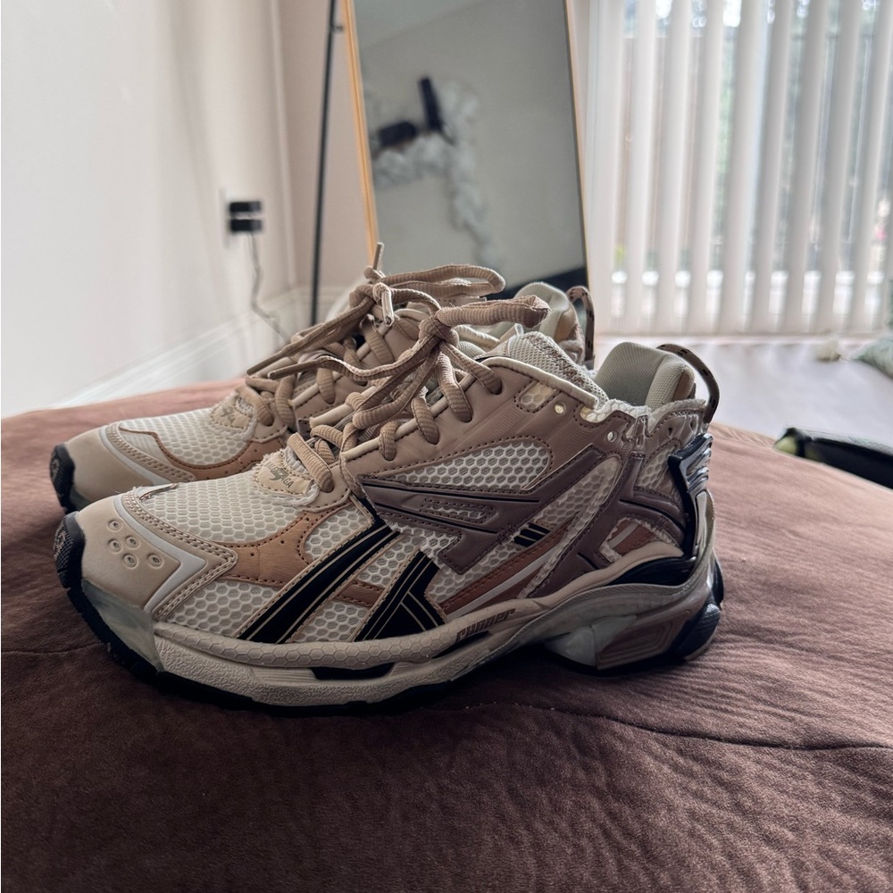 Balenciaga Beige and White Sneakers